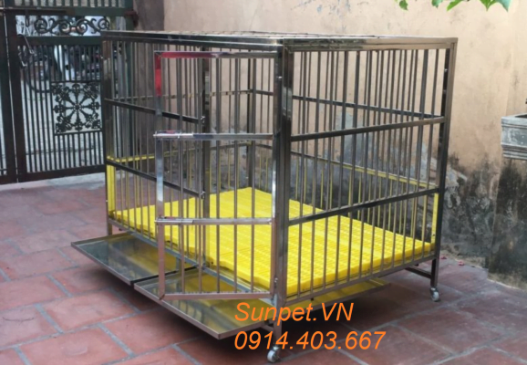 chuồng chó inox T40