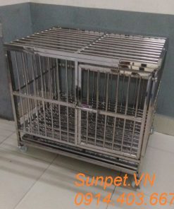 chuồng chó inox T10
