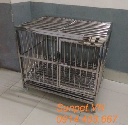 chuồng chó inox T10