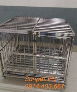 chuồng chó inox T10