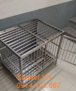 chuồng chó inox T10