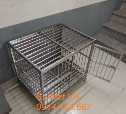 chuồng chó inox T10