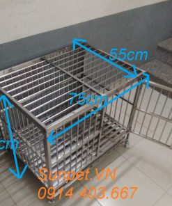 chuồng chó inox T10