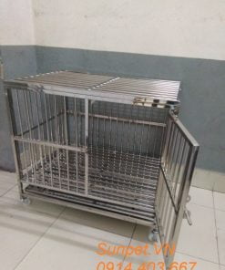 chuồng chó inox T10