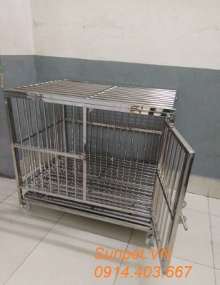 chuồng chó inox T10
