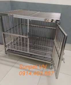 chuồng chó inox T10