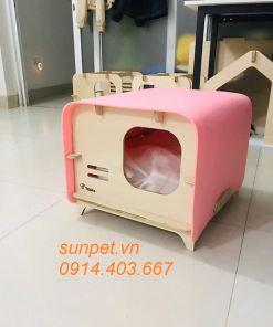 Chuồng mèo gỗ cao cấp