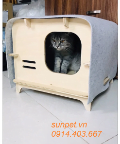 Chuồng mèo gỗ cao cấp