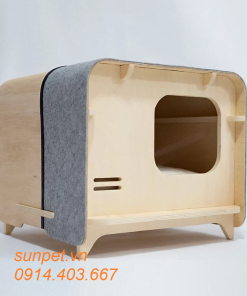 Chuồng mèo gỗ cao cấp