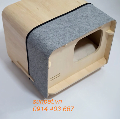 Chuồng mèo gỗ cao cấp