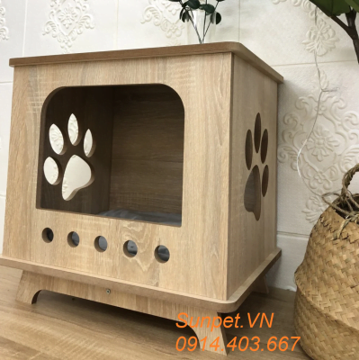 Nhà gỗ cho mèo