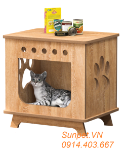 Nhà gỗ cho mèo