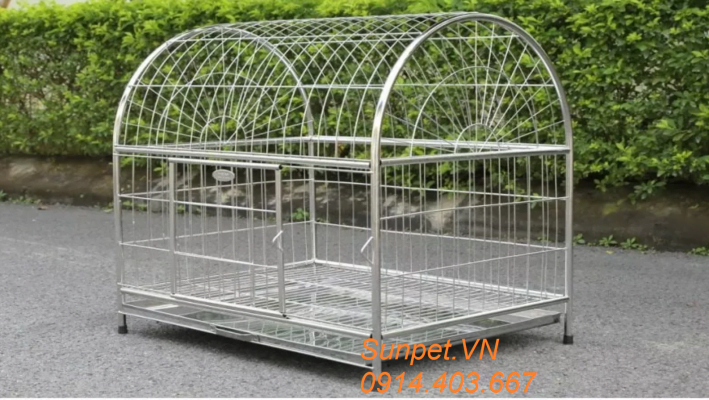 lồng chó inox, chuồng chó mèo inox giá rẻ