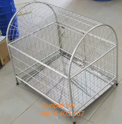 lồng chó inox, chuồng chó mèo inox giá rẻ