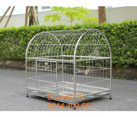 lồng chó inox, chuồng chó mèo inox giá rẻ