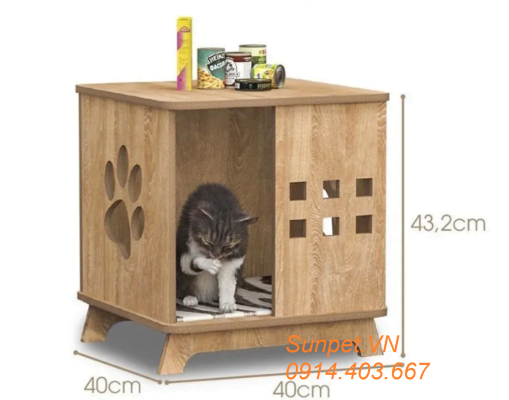 Nhà gỗ cho mèo