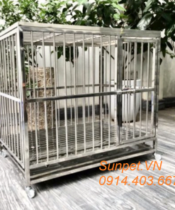 Chuồng chó inox t20