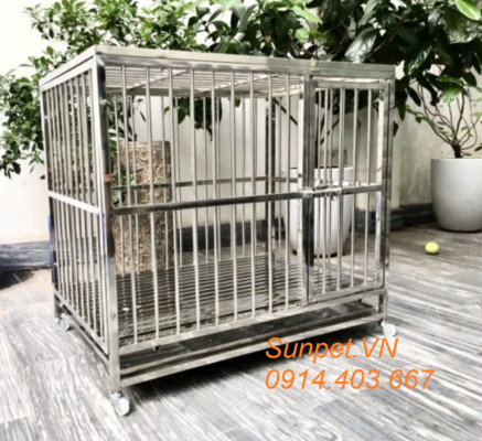 Chuồng chó inox t20