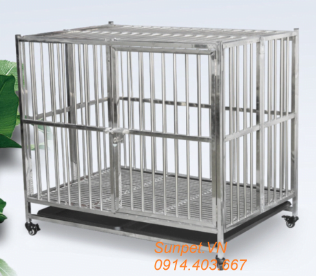Chuồng chó inox t20