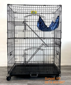 Lồng mèo 4 tầng sắt sơn tĩnh điện cho mèo