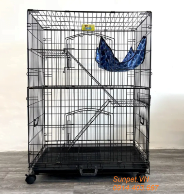 Lồng mèo 4 tầng sắt sơn tĩnh điện cho mèo