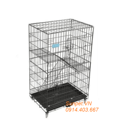 Lồng mèo 4 tầng sắt sơn tĩnh điện cho mèo