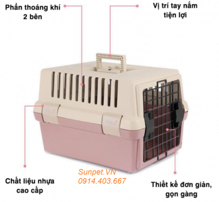 Lồng vận chuyển chó mèo hàng không - đi máy bay Purmi FC3000