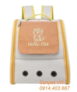 Túi vận chuyển chó mèo Hello Cat - Balo vận chuyển chó mèo Hello Cat