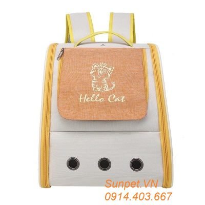 Túi vận chuyển chó mèo Hello Cat - Balo vận chuyển chó mèo Hello Cat