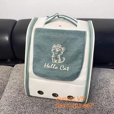 Túi vận chuyển chó mèo Hello Cat - Balo vận chuyển chó mèo Hello Cat