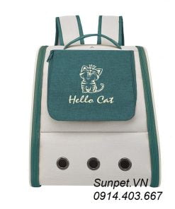 Túi vận chuyển chó mèo Hello Cat - Balo vận chuyển chó mèo Hello Cat